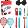 Nintendo Switch Lucky Fox 12 in 1 Sports Kit (Black/Red) 7 Master Gaming Nintendo Switch