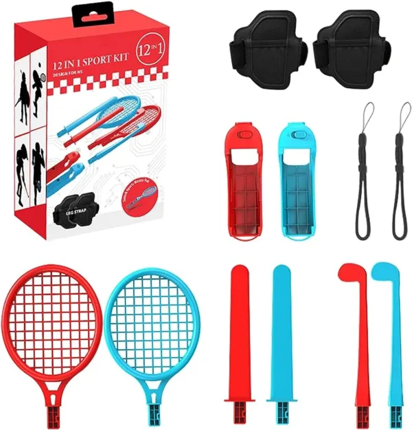 Nintendo Switch Lucky Fox 12 in 1 Sports Kit (Black/Red) 7 Master Gaming Nintendo Switch