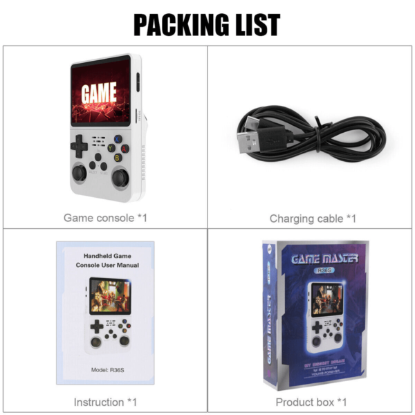 Retro Handheld Game Console- R36S 7 Master Gaming Console